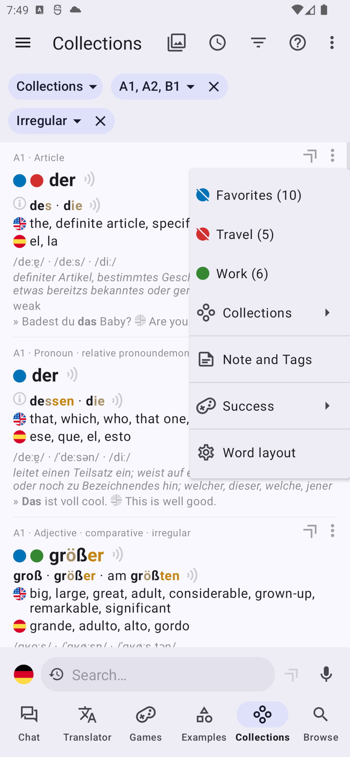 Netzverb German Dictionary App - Master German completely